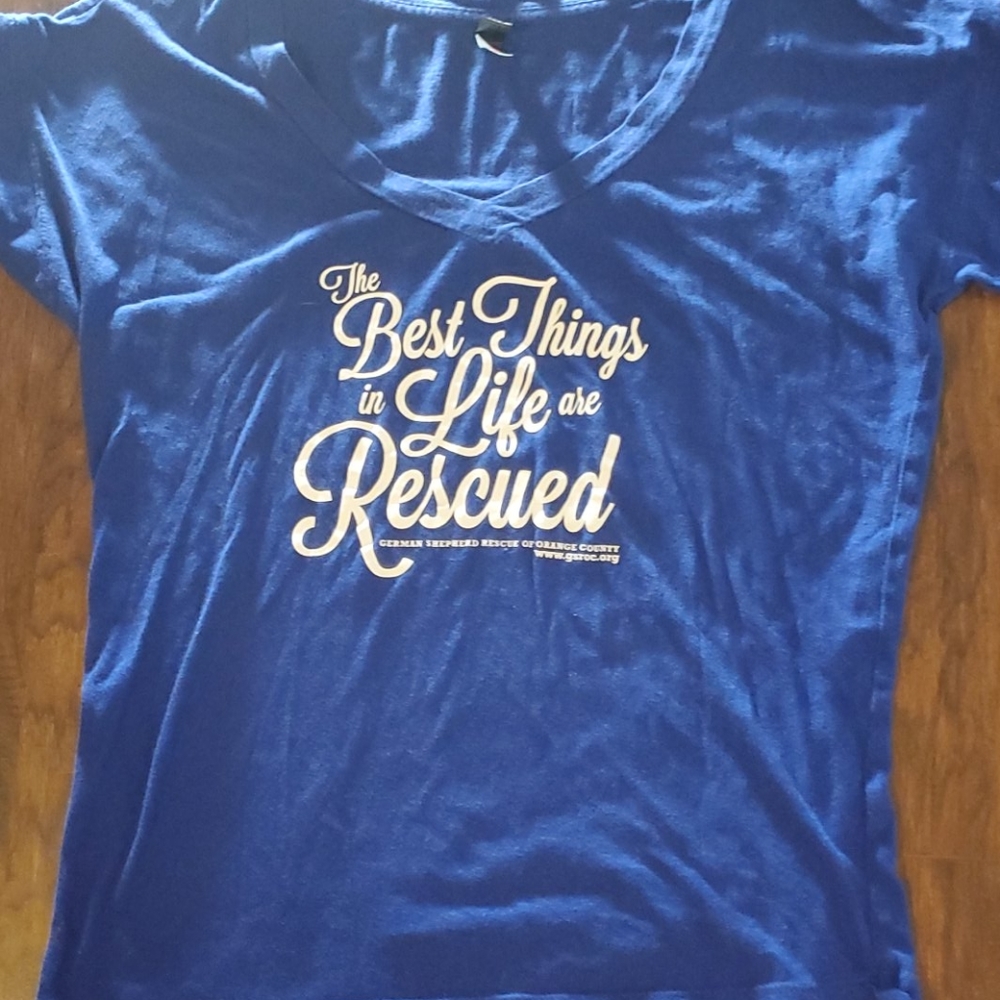 Blue and white shirt